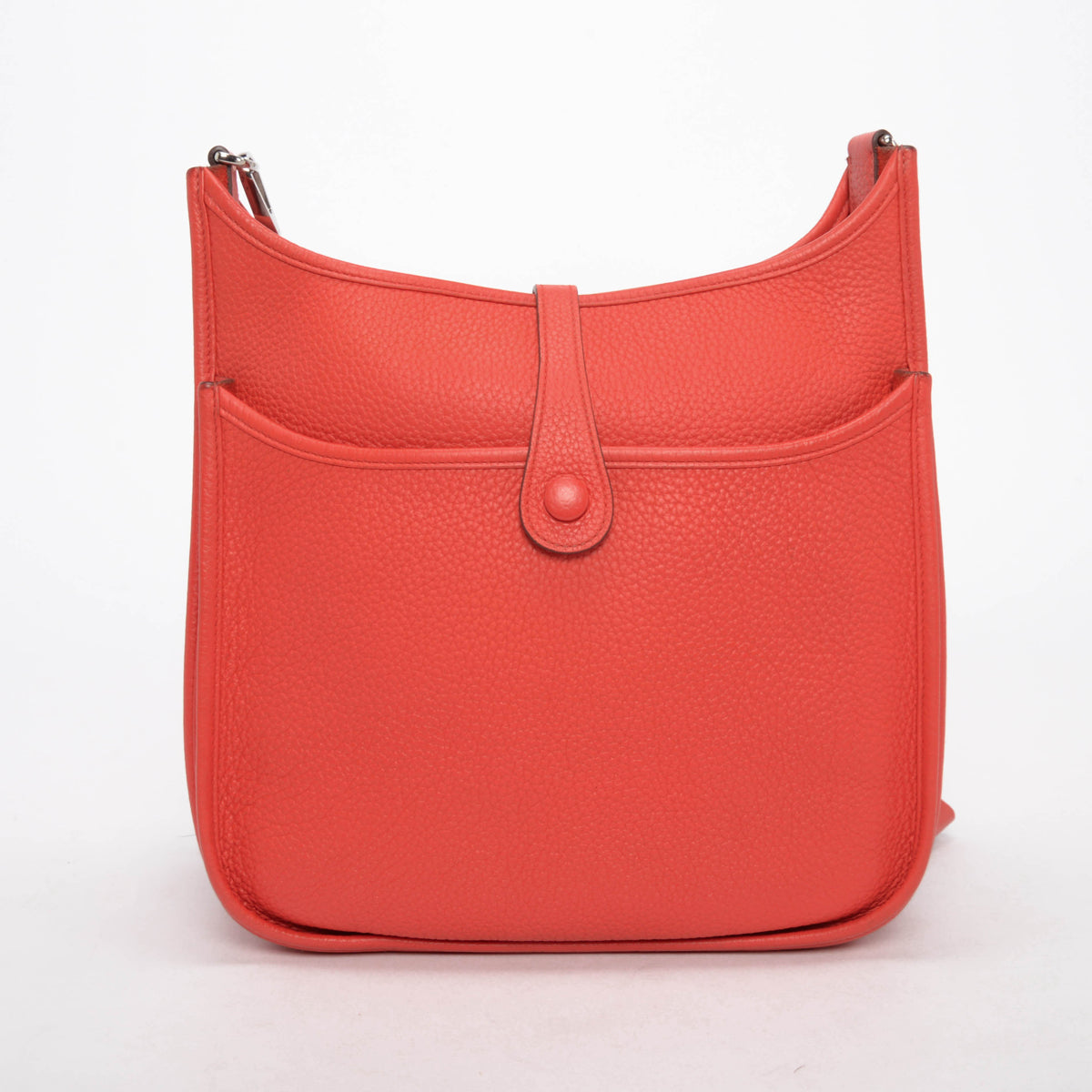 Hermes Rouge Pivoine Taurillon Clemence Evelyne III 29
