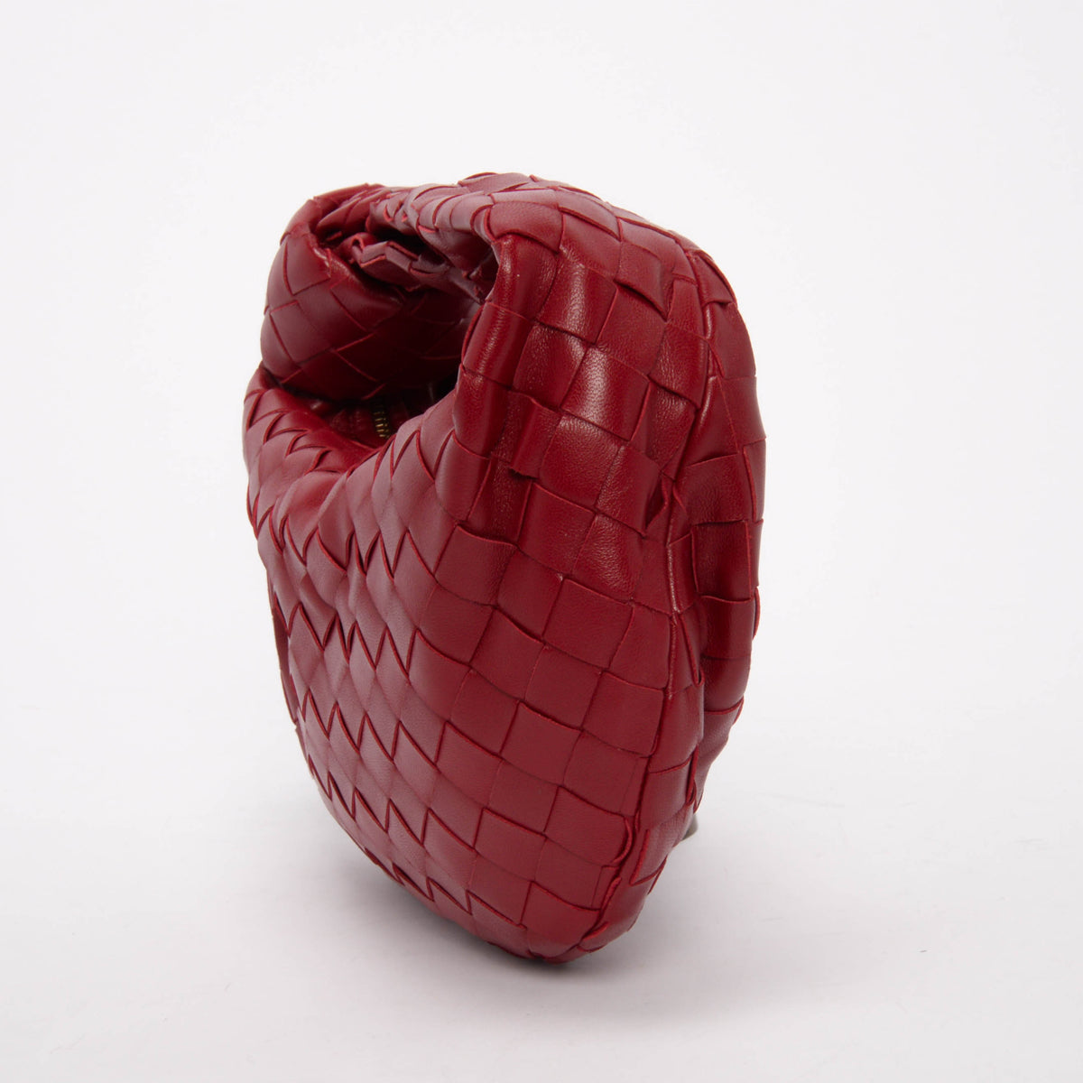 Bottega Veneta Red Intrecciato Mini Jodie Bag