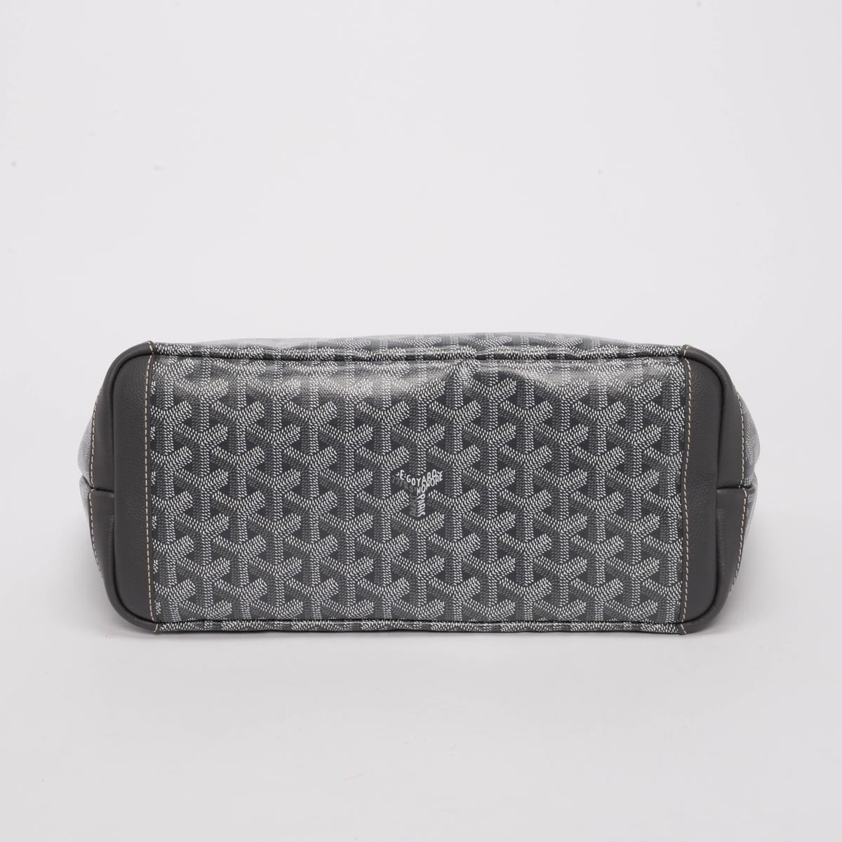 Goyard Grey Goyardine Canvas & Calfskin Artois PM