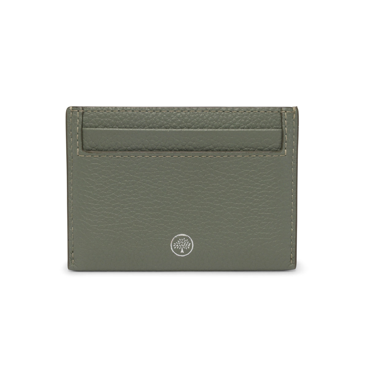 Mulberry Light Khaki Classic Grain Credit Card Slip