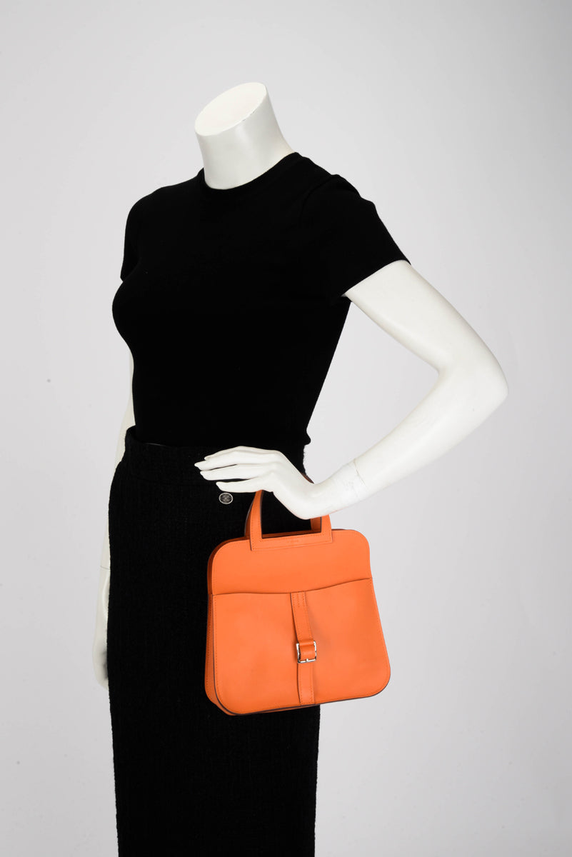 Hermes Orange Swift Mini Halzan 22