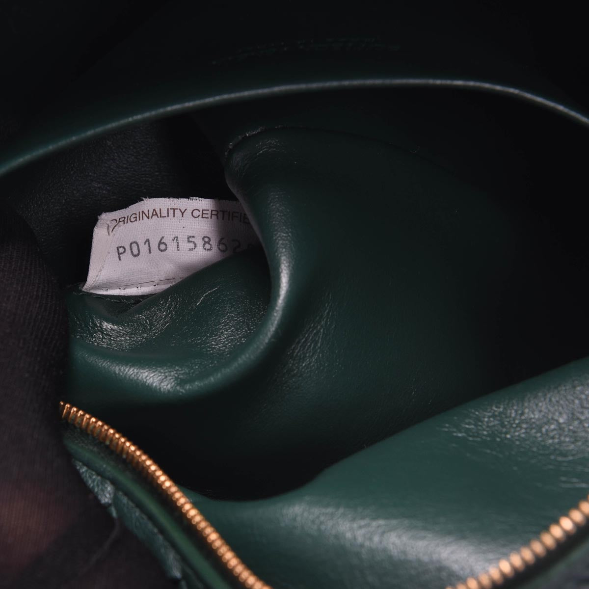 Bottega Veneta Forest Green Intrecciato Small Loop Camera Bag