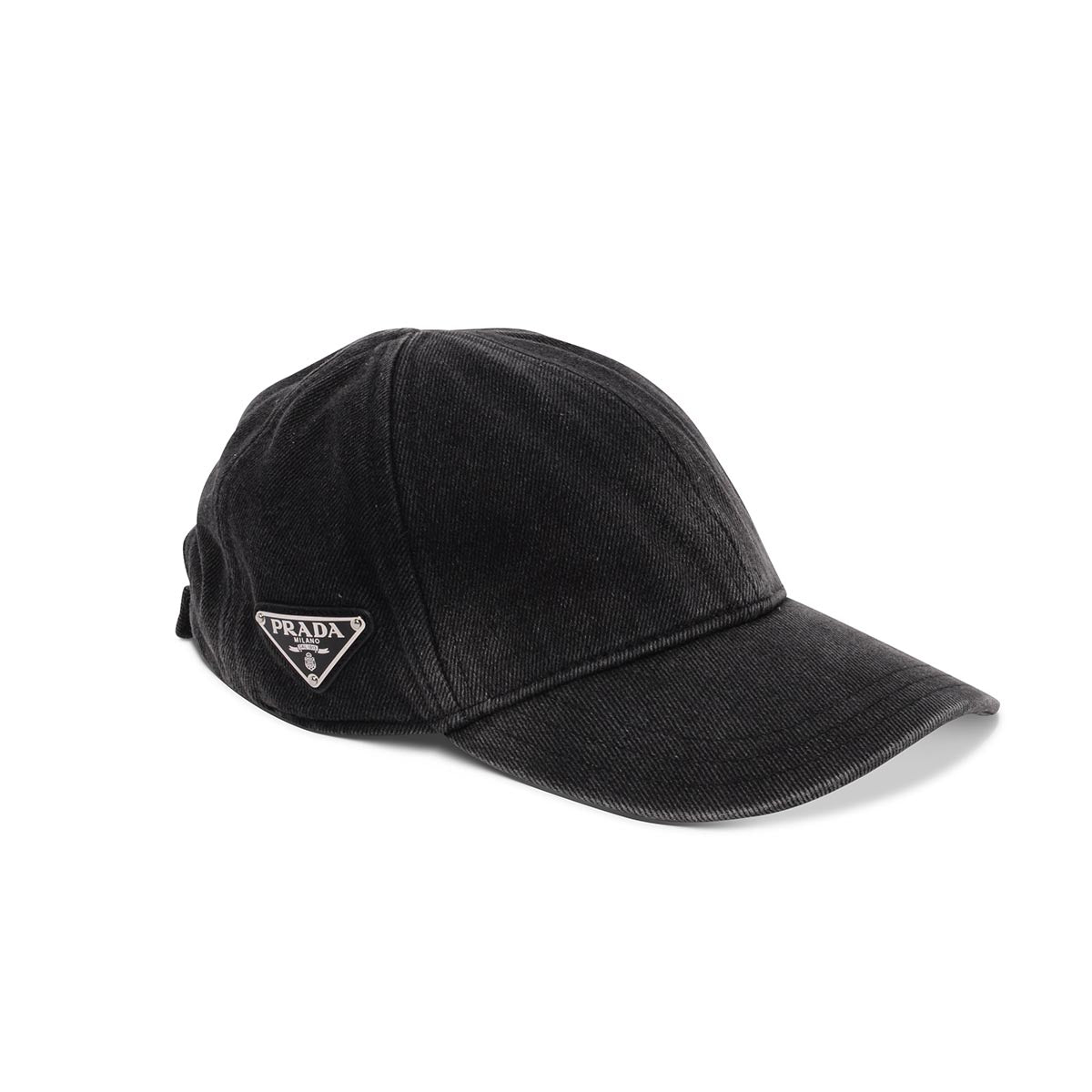 Prada Black Denim Baseball Cap