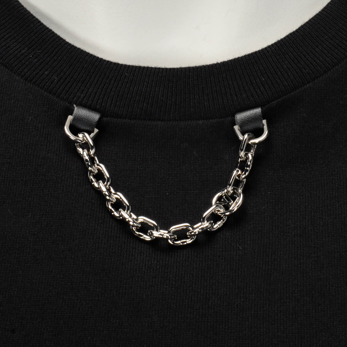 Louis Vuitton Black Cotton Monoram Denim Pocket Tee XXS