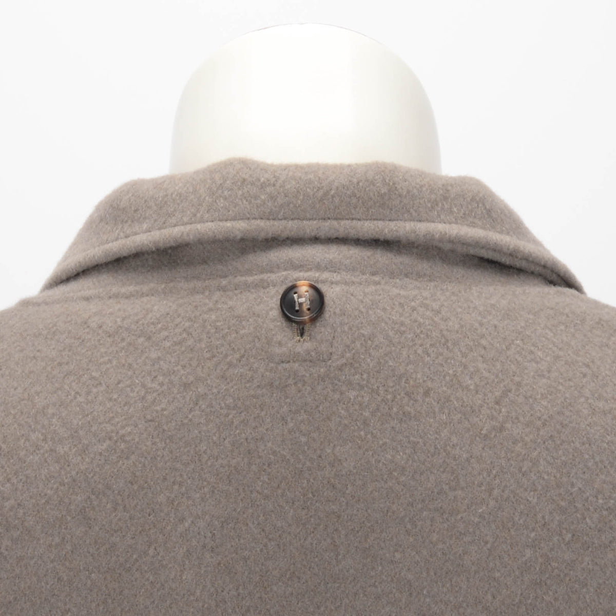 Hermes Grey Cashmere Double Layer Open Coat FR 40