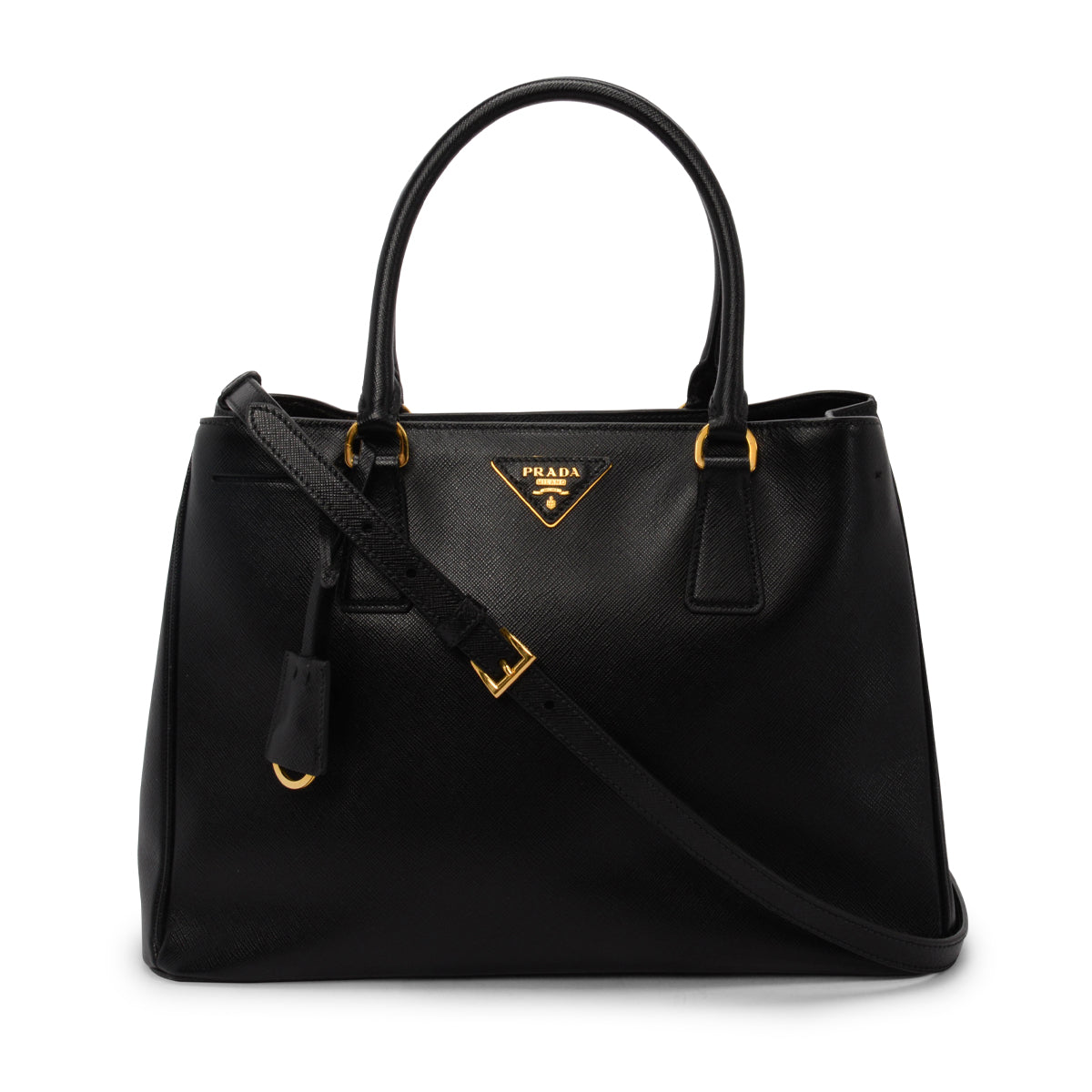 Prada Black Saffiano Medium Galleria Tote