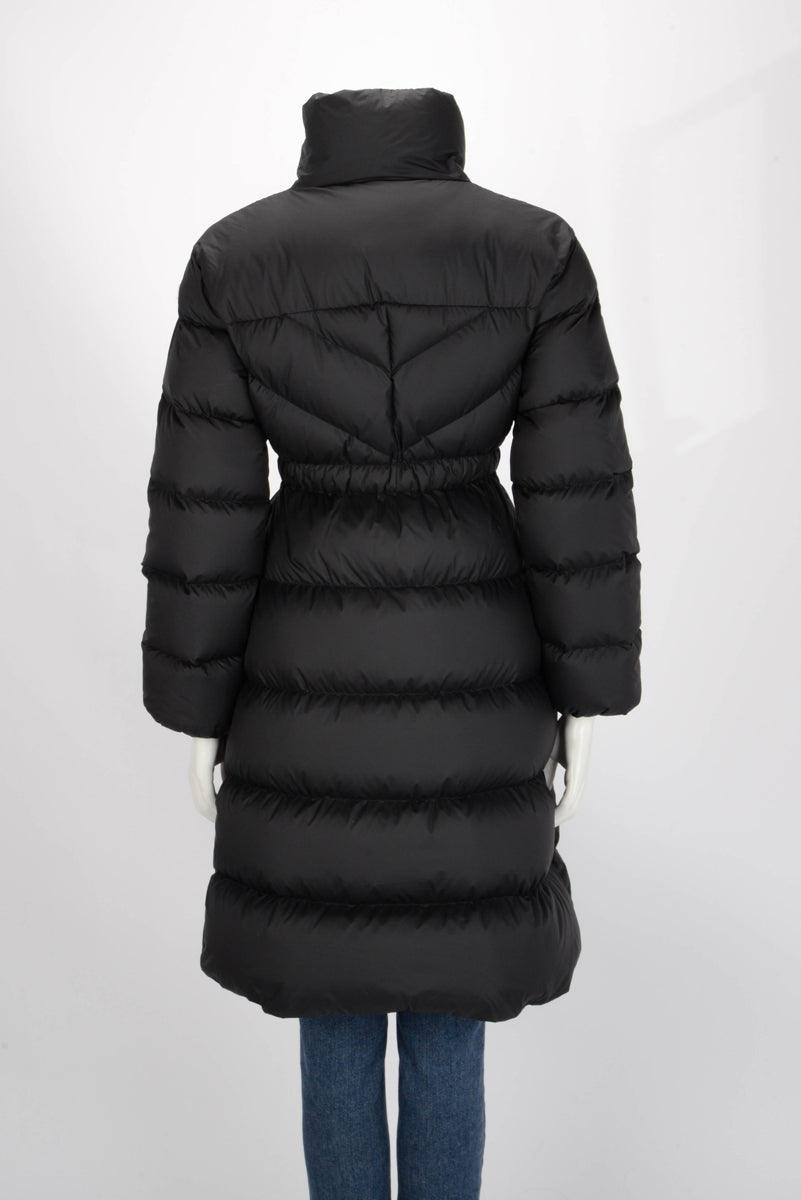 Moncler Black Quilted Down Long Brou Jacket 0