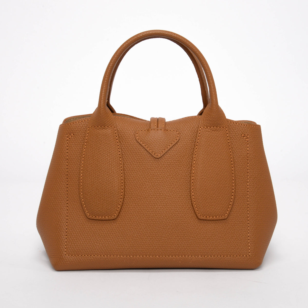 Longchamp Tan Calfskin Small Le Roseau Bag