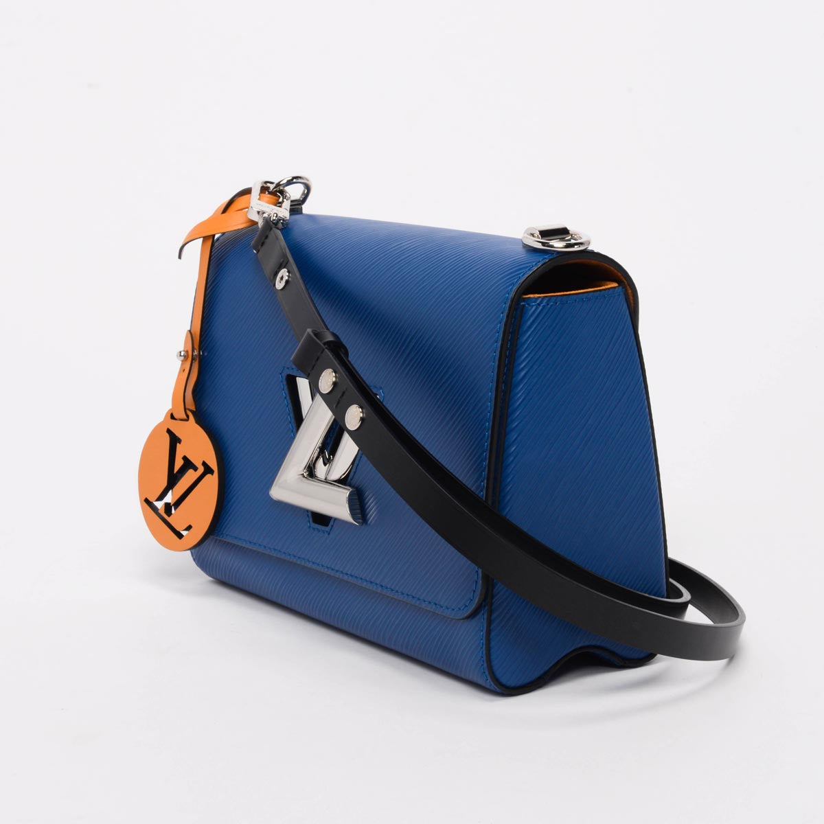 Louis Vuitton Blue Epi Braided Handle Twist MM