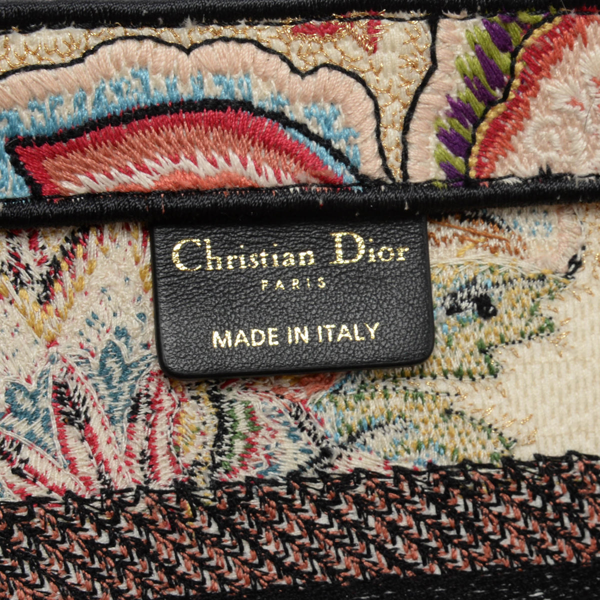 Dior Tree of Life Canvas Brocade Hat Basket Tote