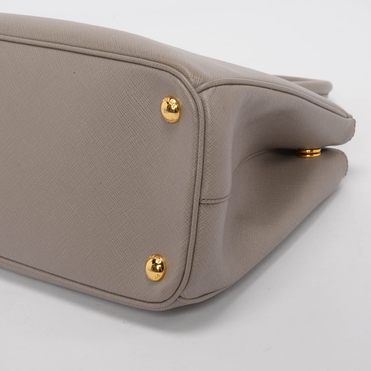 Prada Grey Saffiano Lux Small Galleria Tote