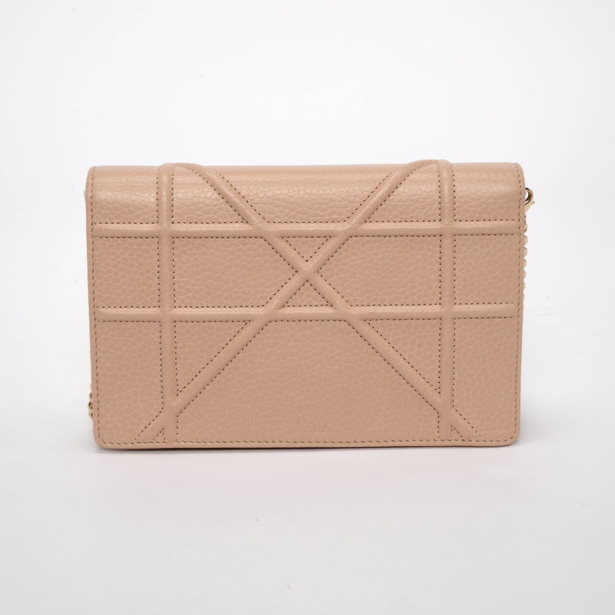 Dior Nude Calfskin Diorama Wallet On Chain