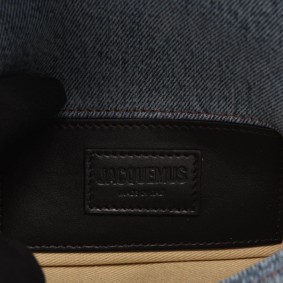 Jacquemus Blue Puffed Denim Small Bambimou Mini Bag