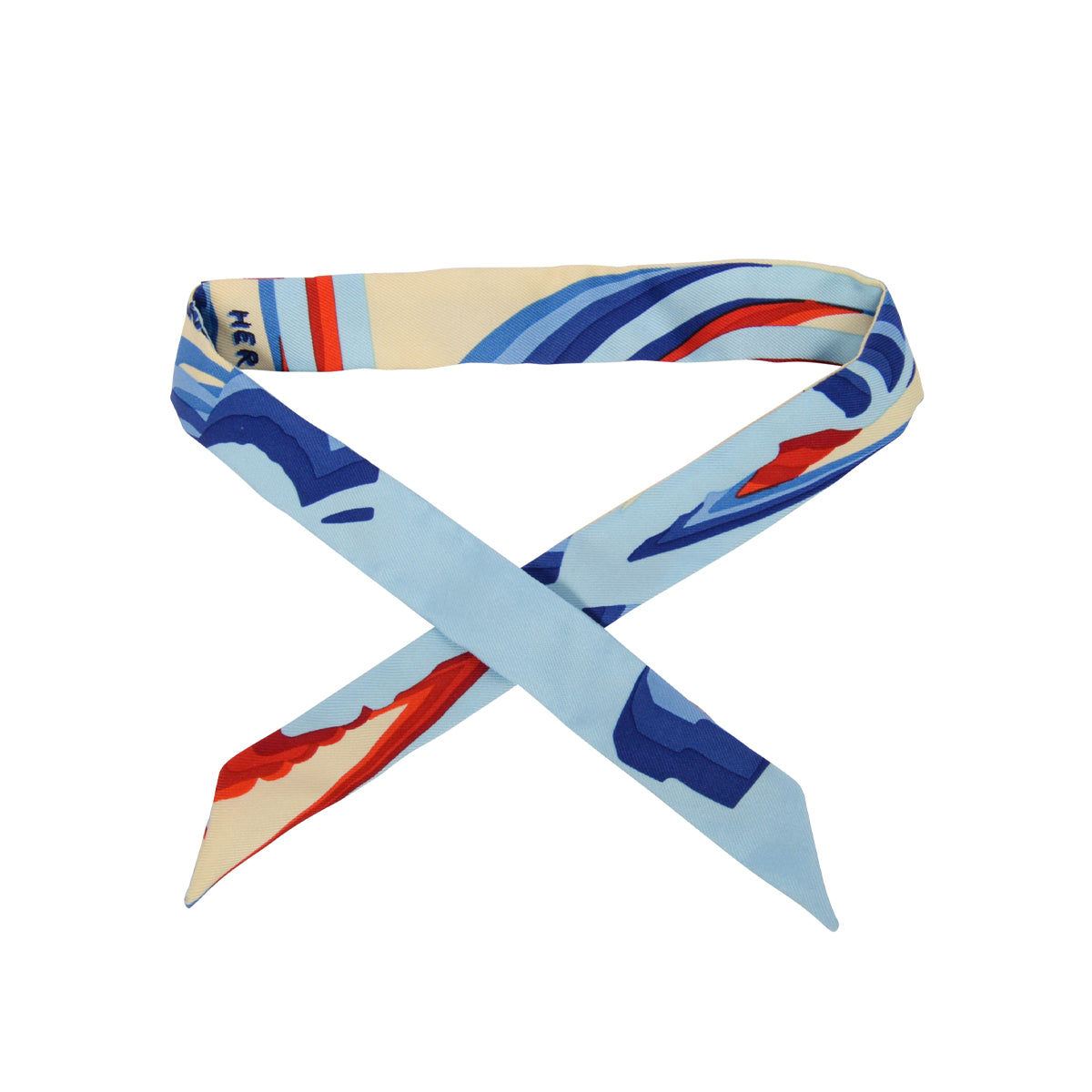 Hermes Blue Silk Brides De Gala Doll Twilly