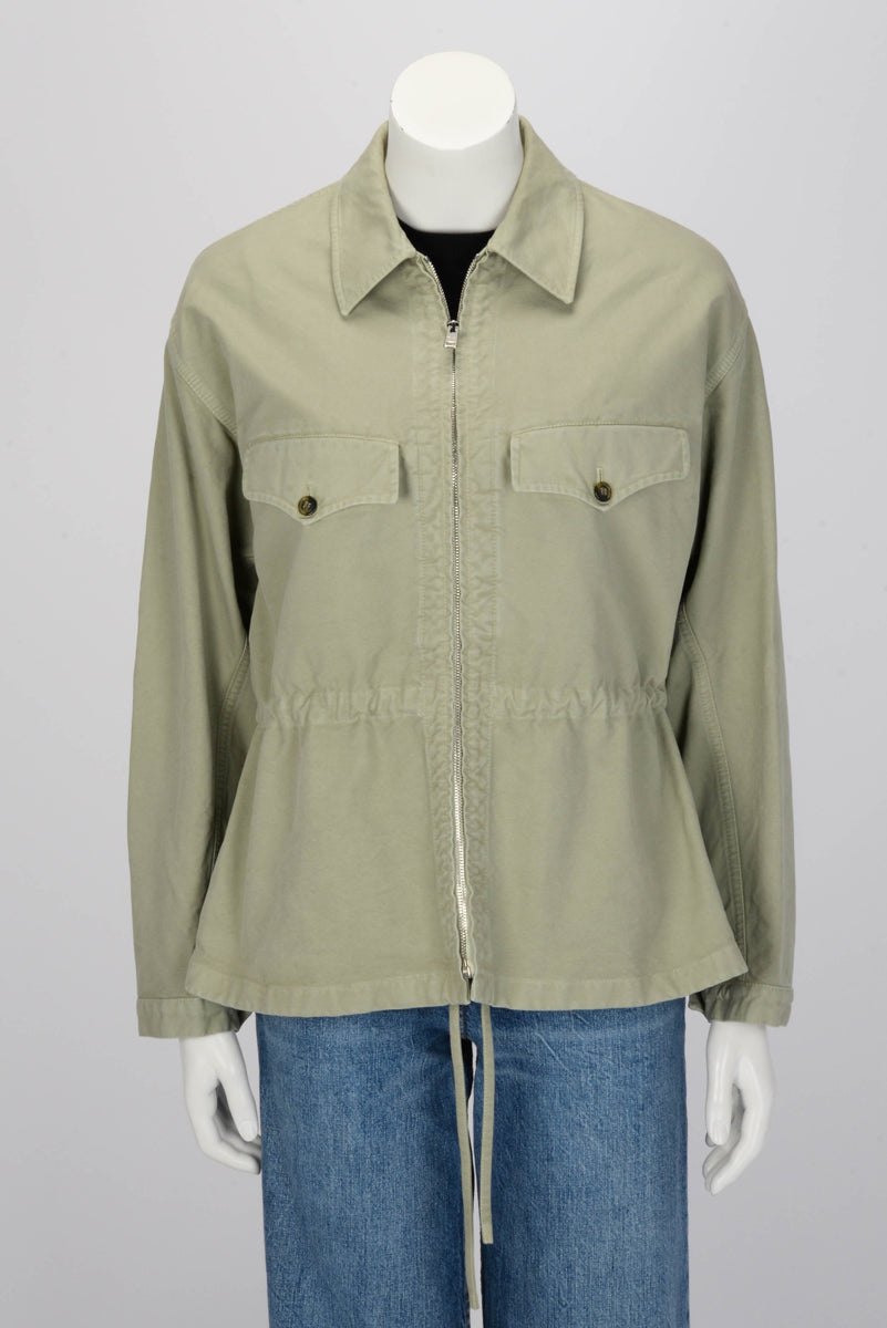 Prada Agave Old Canvas Anorak Jacket IT 38