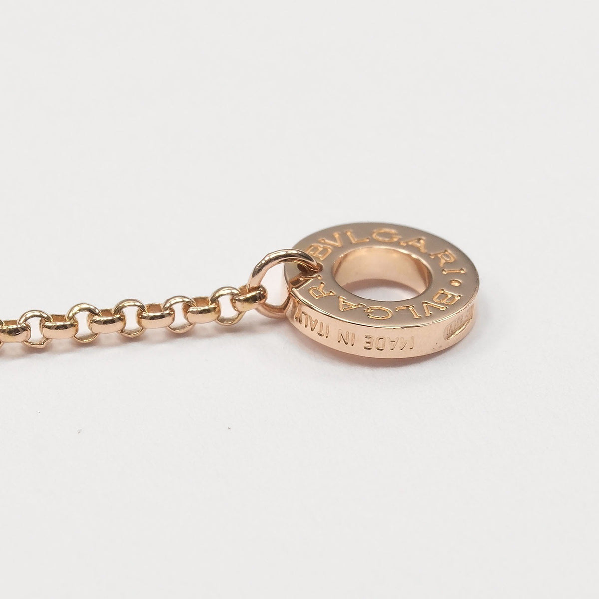 Bulgari B.Zero1 18K Rose Gold with Diamonds Pendant