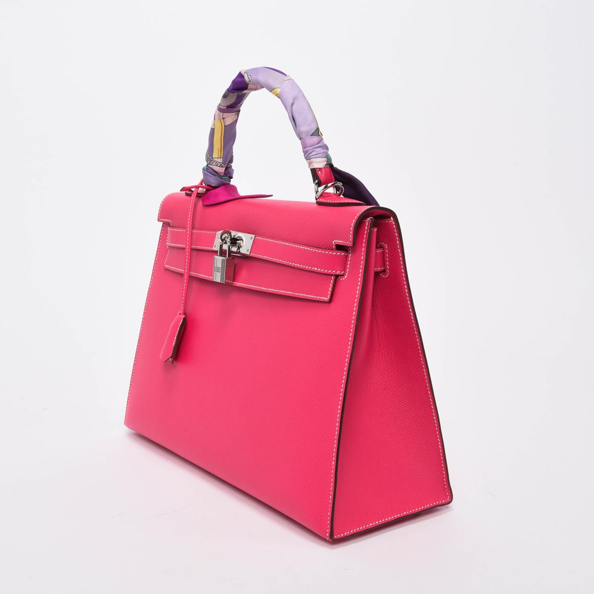 Hermes Rose Tyrien Epsom Sellier Kelly 32 PHW