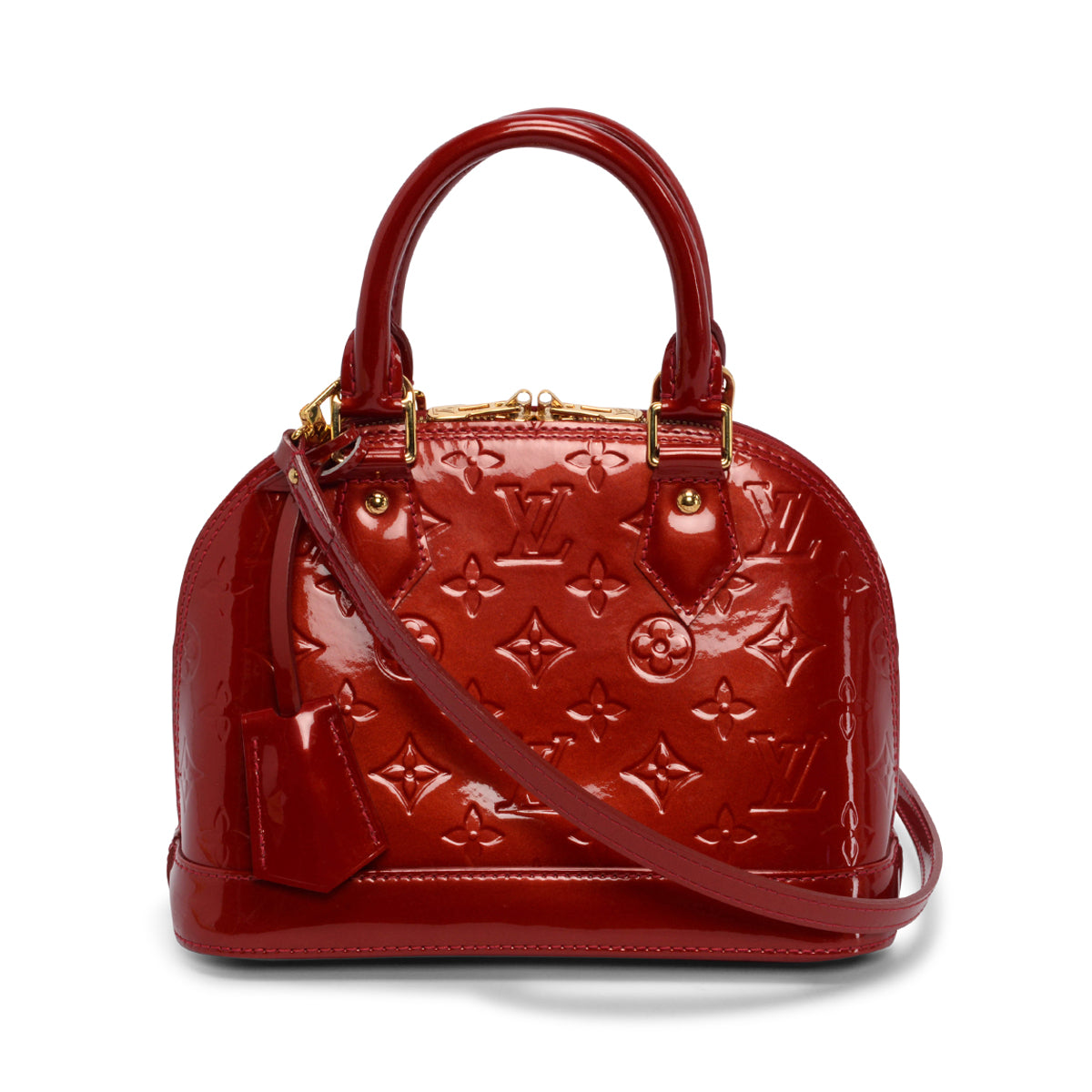 Louis Vuitton Red Monogram Vernis Alma BB