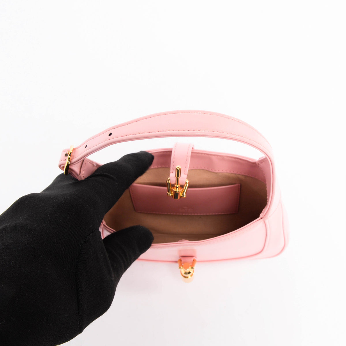 Gucci Pink Calfskin 1961 Mini Jackie Bag