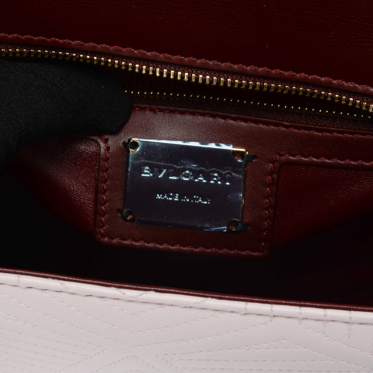 Bulgari Tri-Colour Nappa Diamond Blast Serpenti Forever Shoulder Bag