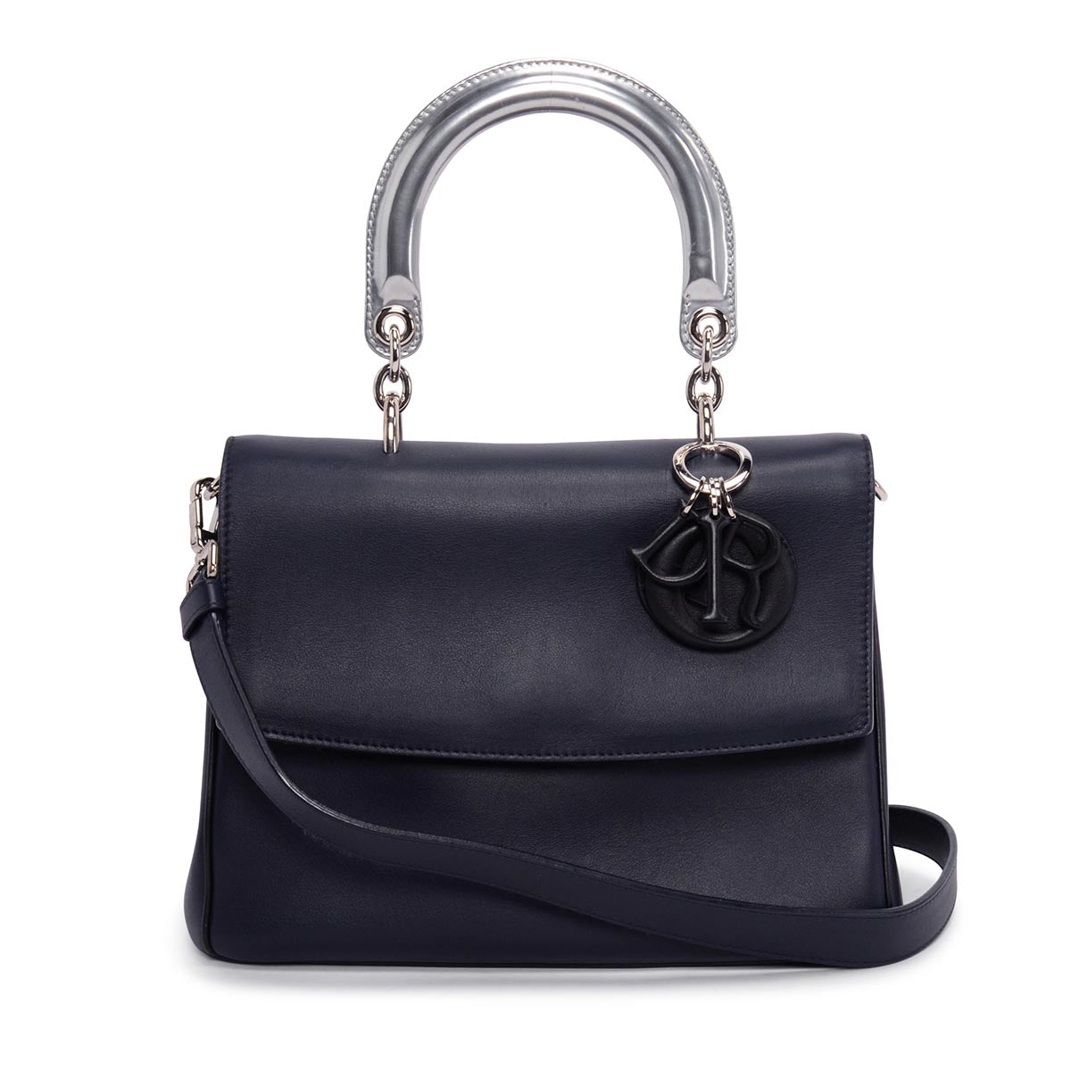 Dior Deep Blue Calfskin Dior Be Small Flap Bag
