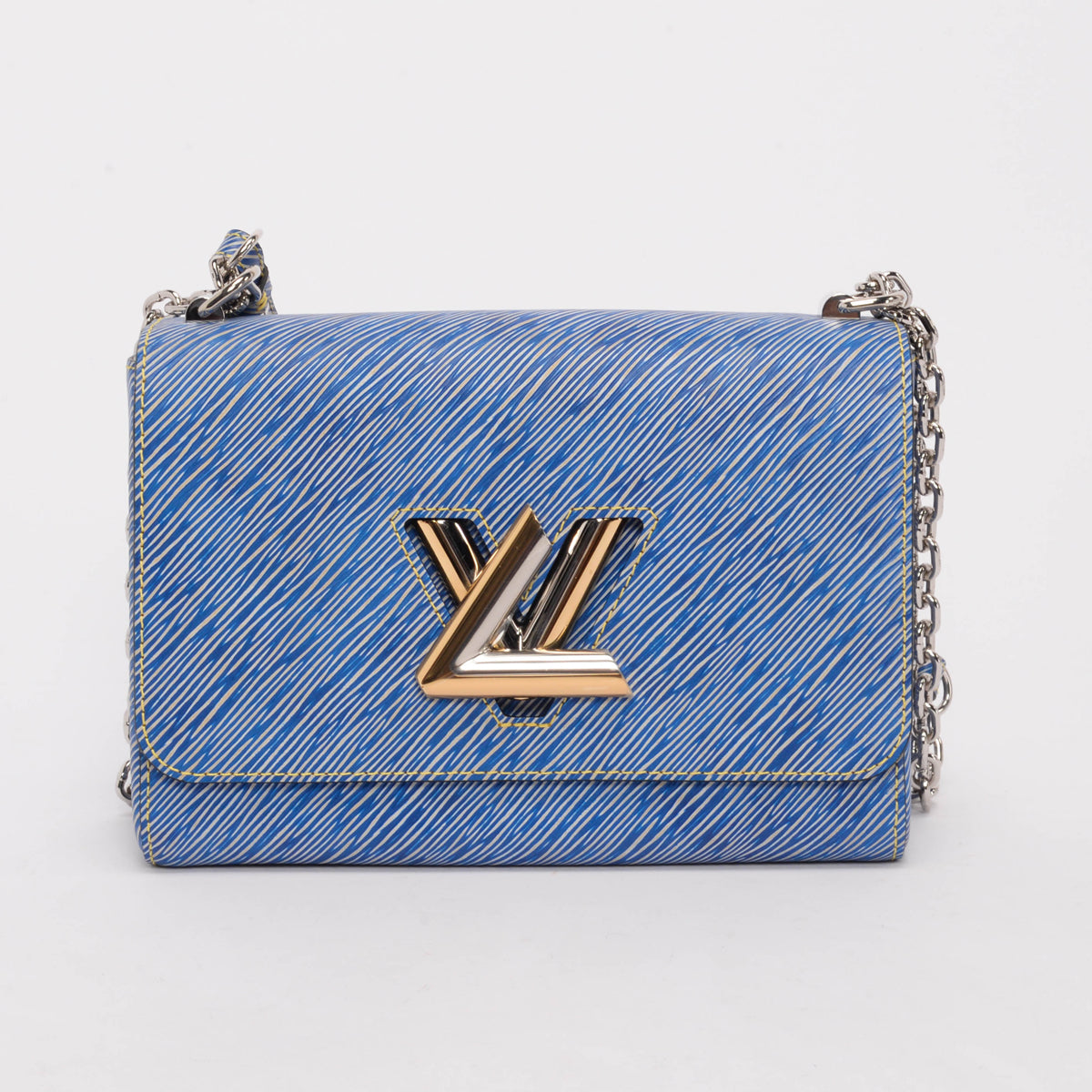 Louis Vuitton Denim Epi Leather Twist MM Bag