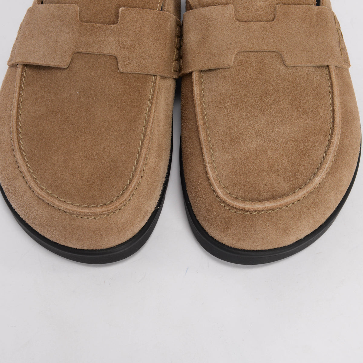 Hermes Beige Suede Go Mules 40