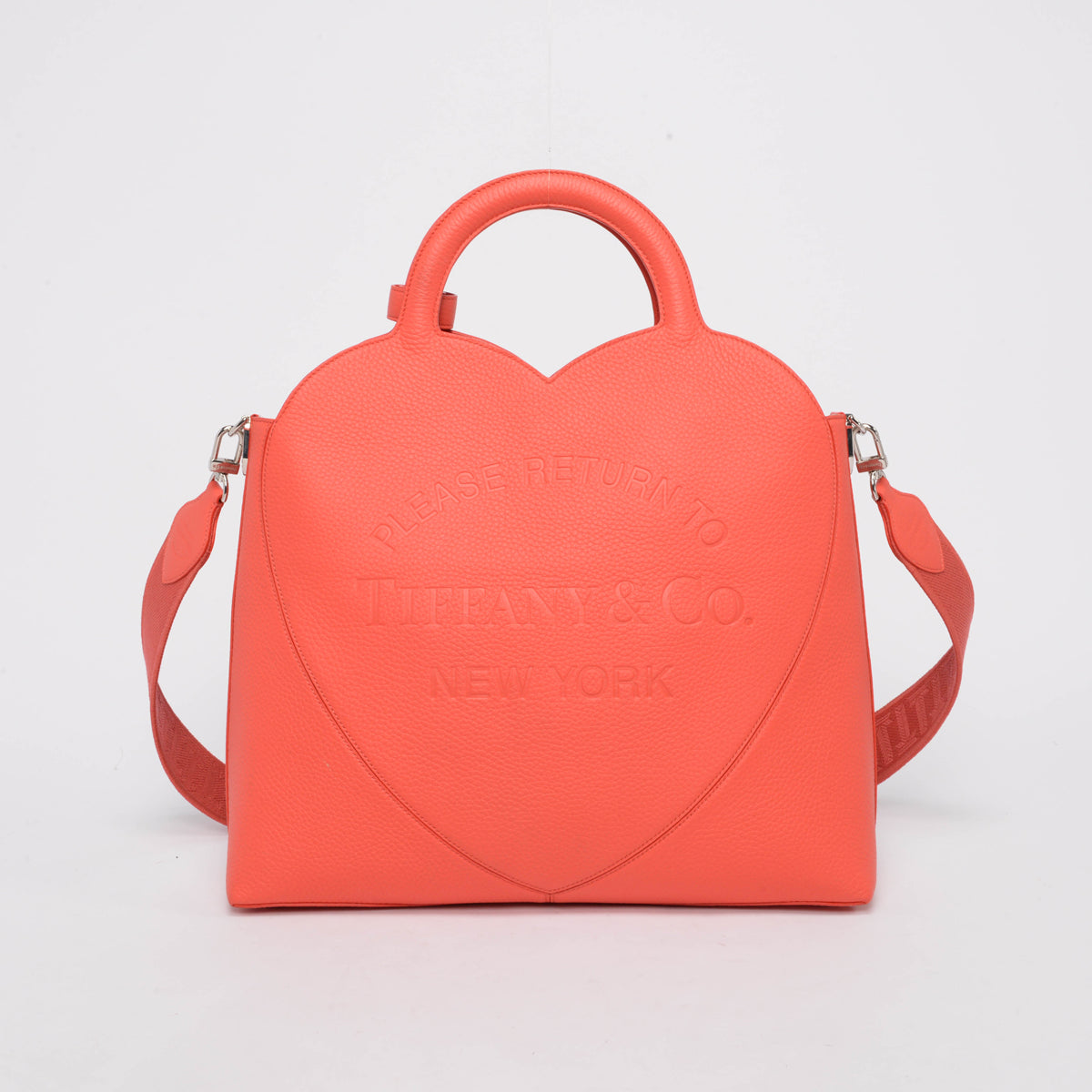 Tiffany & Co Hibiscus Red Taurillon Return To Tiffany Tote