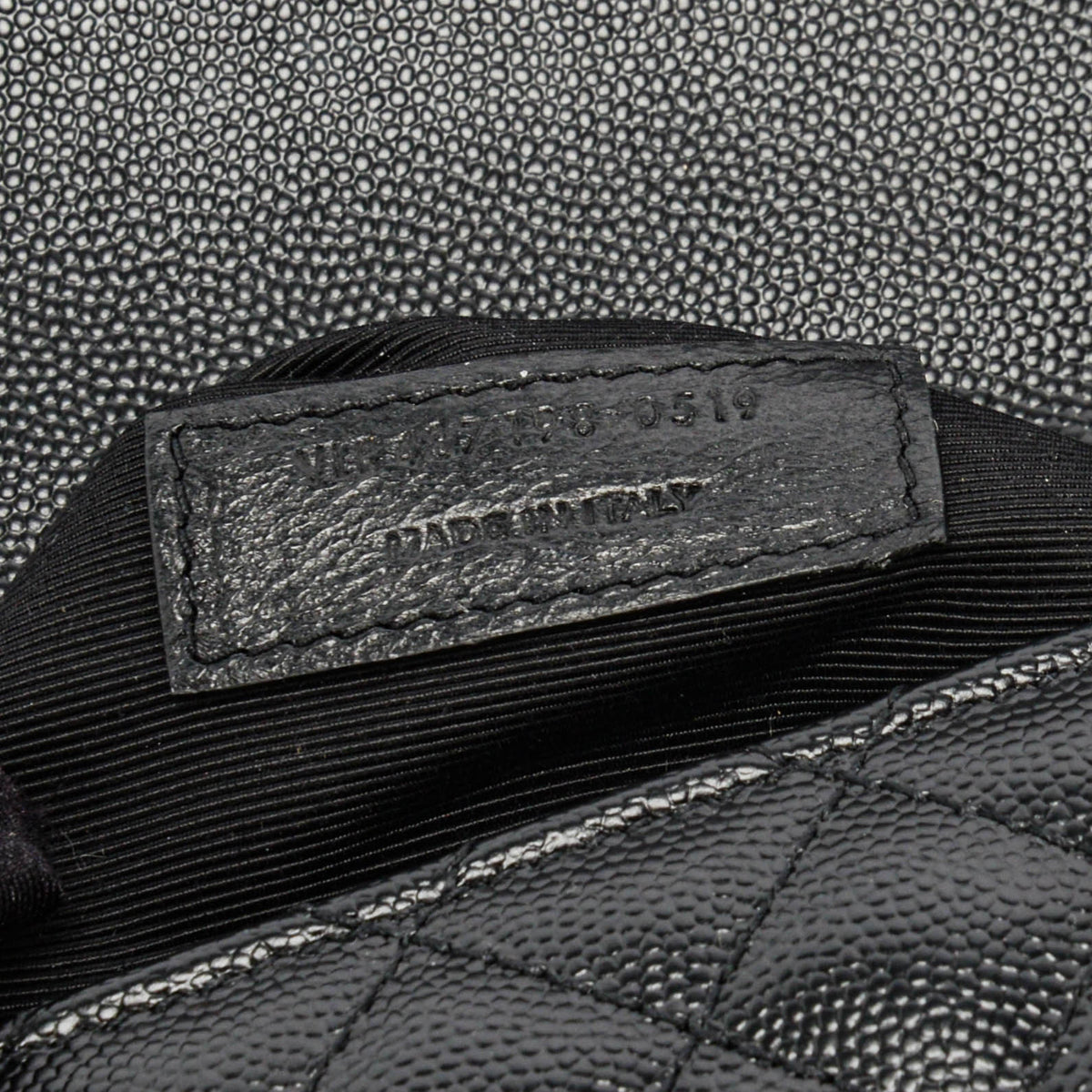 Saint Laurent Black Mix Matelasse Large Monogram Envelope Bag