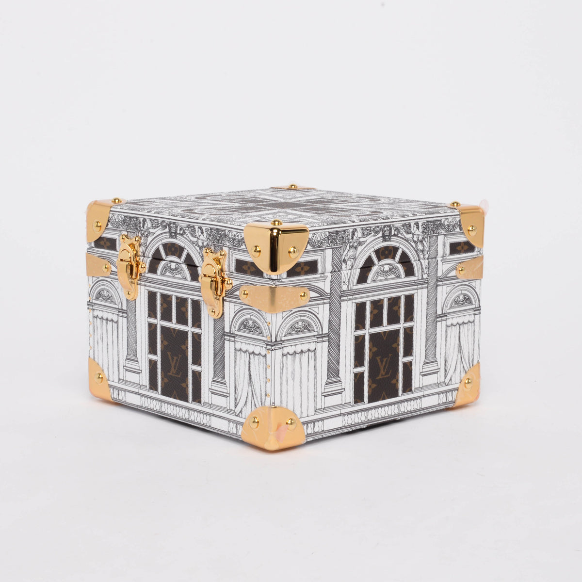 Louis Vuitton x Fornasetti Architettura Canvas Pyramid Trunk Set