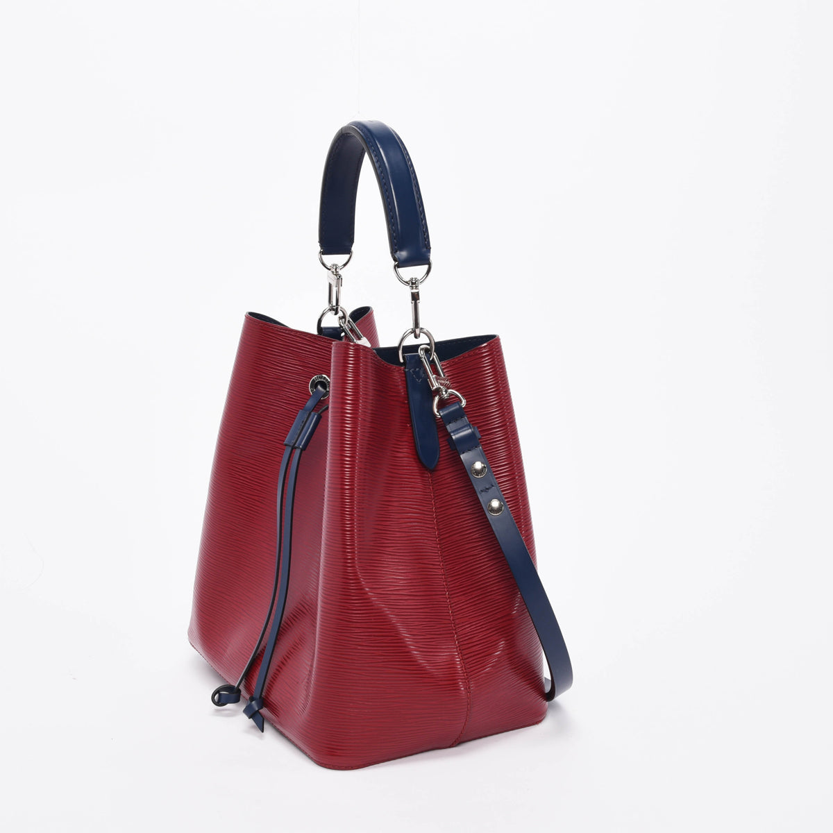 Louis Vuitton Red & Navy Epi Leather NeoNoe MM