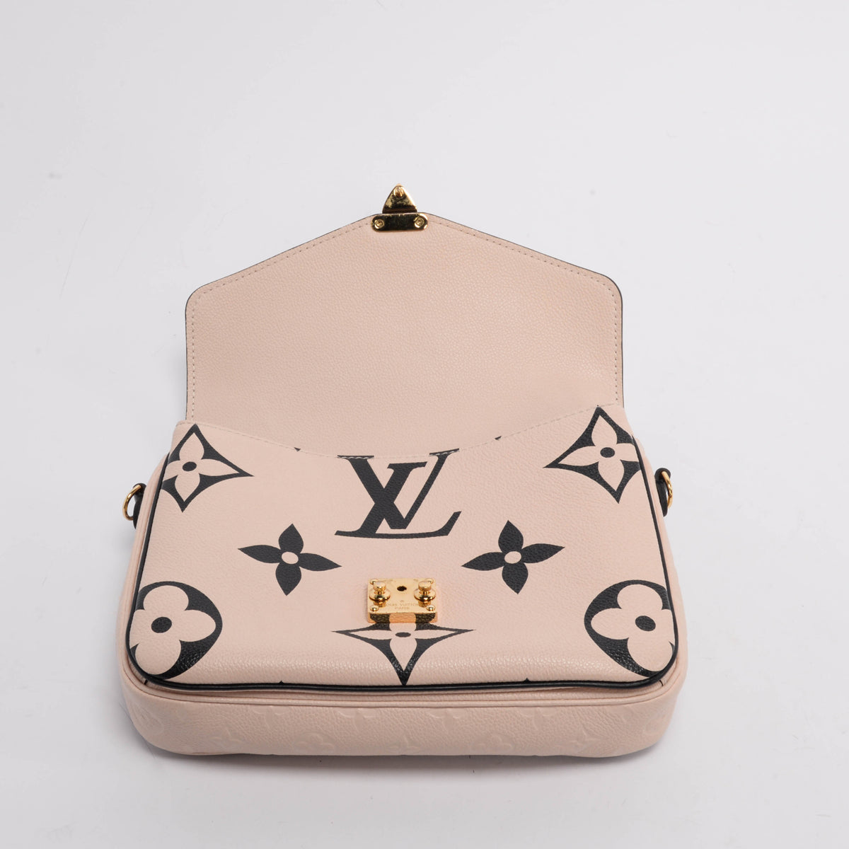 Louis Vuitton Creme Empreinte Monogram Giant Crafty Pochette Metis