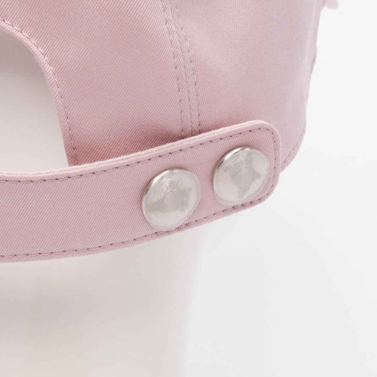 Hermes Pink Cotton Miles H Mors Cap
