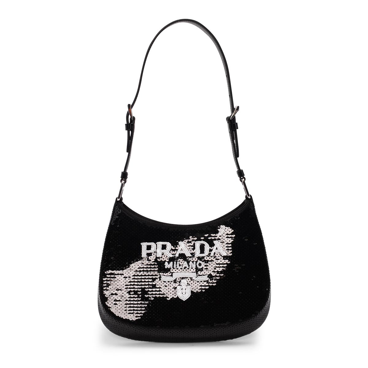 Prada Black Sequin Cleo Mini Bag