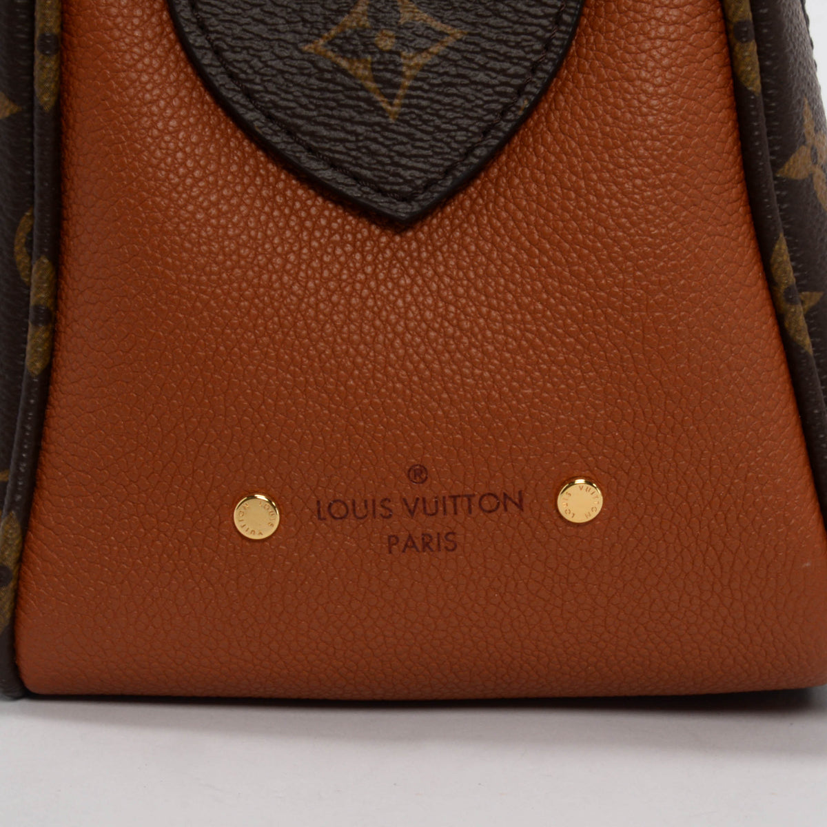 Louis Vuitton Caramel Leather & Monogram Manhattan NM Bag