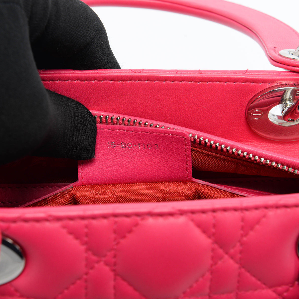 Dior Hot Pink Cannage Lambskin Medium Lady Dior Bag