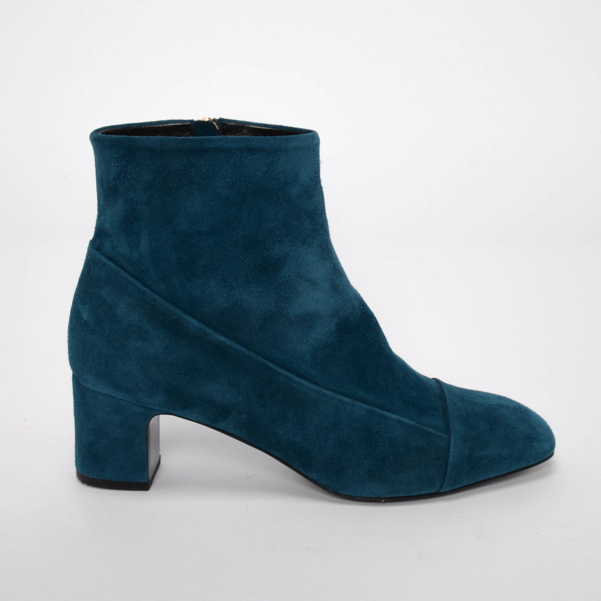 Hermes Teal Suede Lexie Ankle Boots 38.5