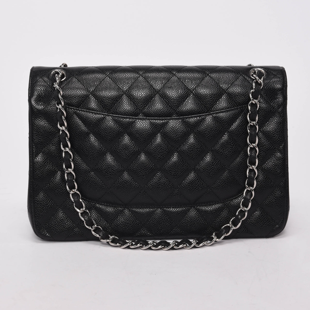 Chanel Black Quilted Caviar Large Classic Flap Bag