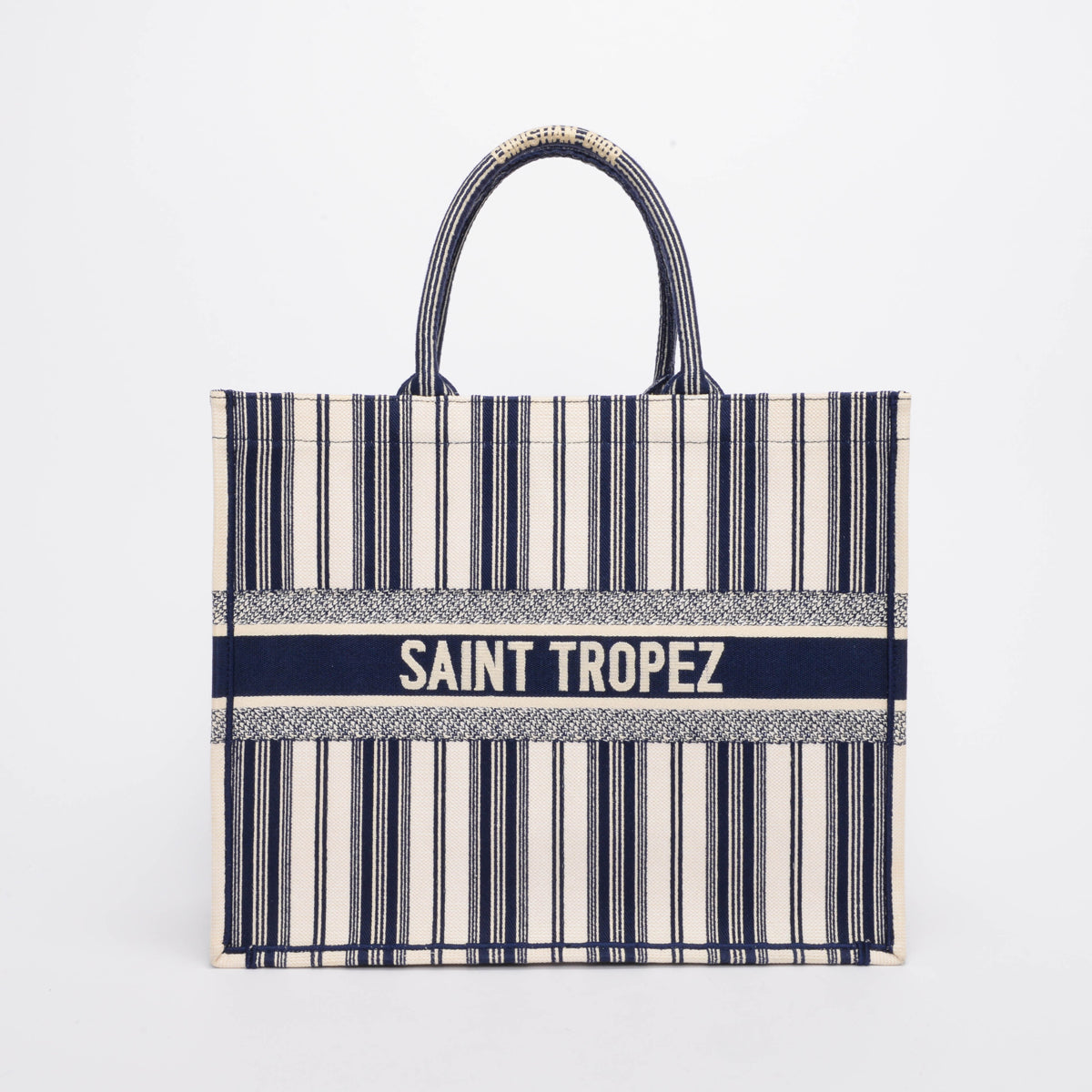 Dior Navy Dioriviera Saint Tropez Large Book Tote