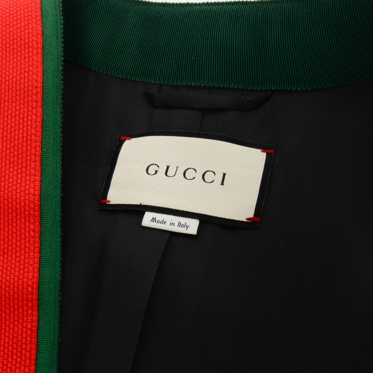 Gucci Black Wool GG Web Trim Longline Coat IT 42