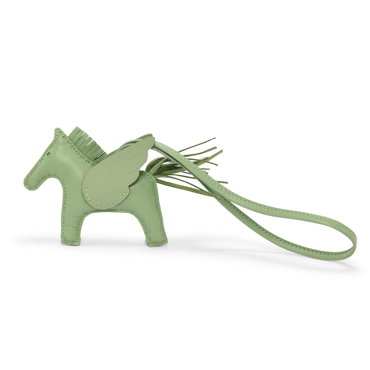 Hermes Vert Criquet Milo Lambskin Rodeo Pegase PM