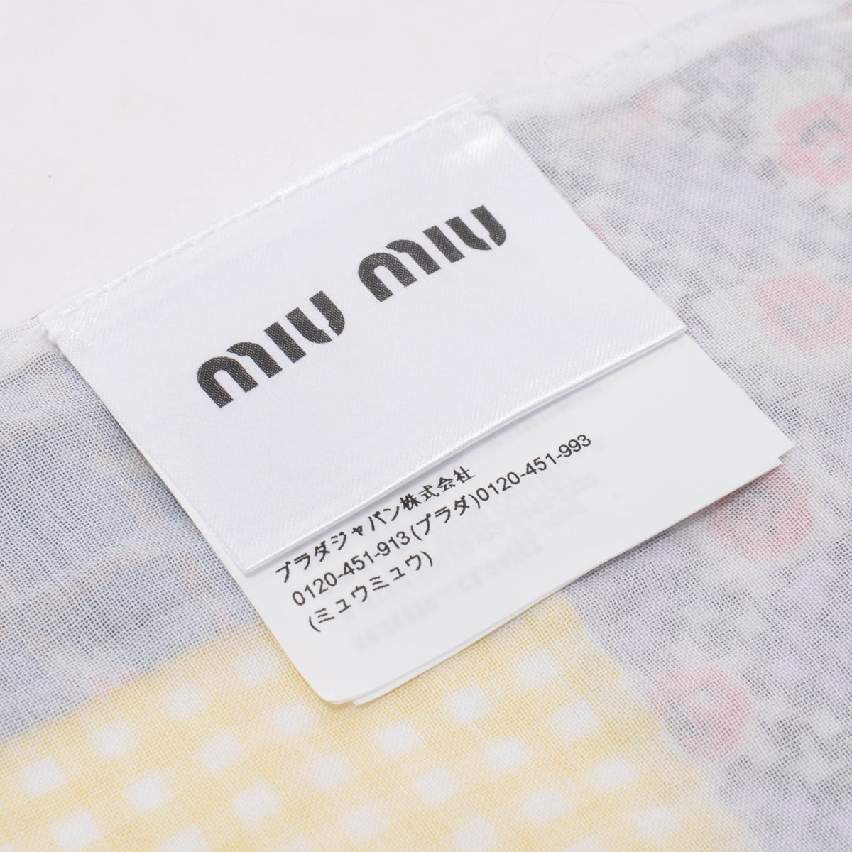 Miu Miu Multi Colour Cotton Liberty Patchwork Scarf