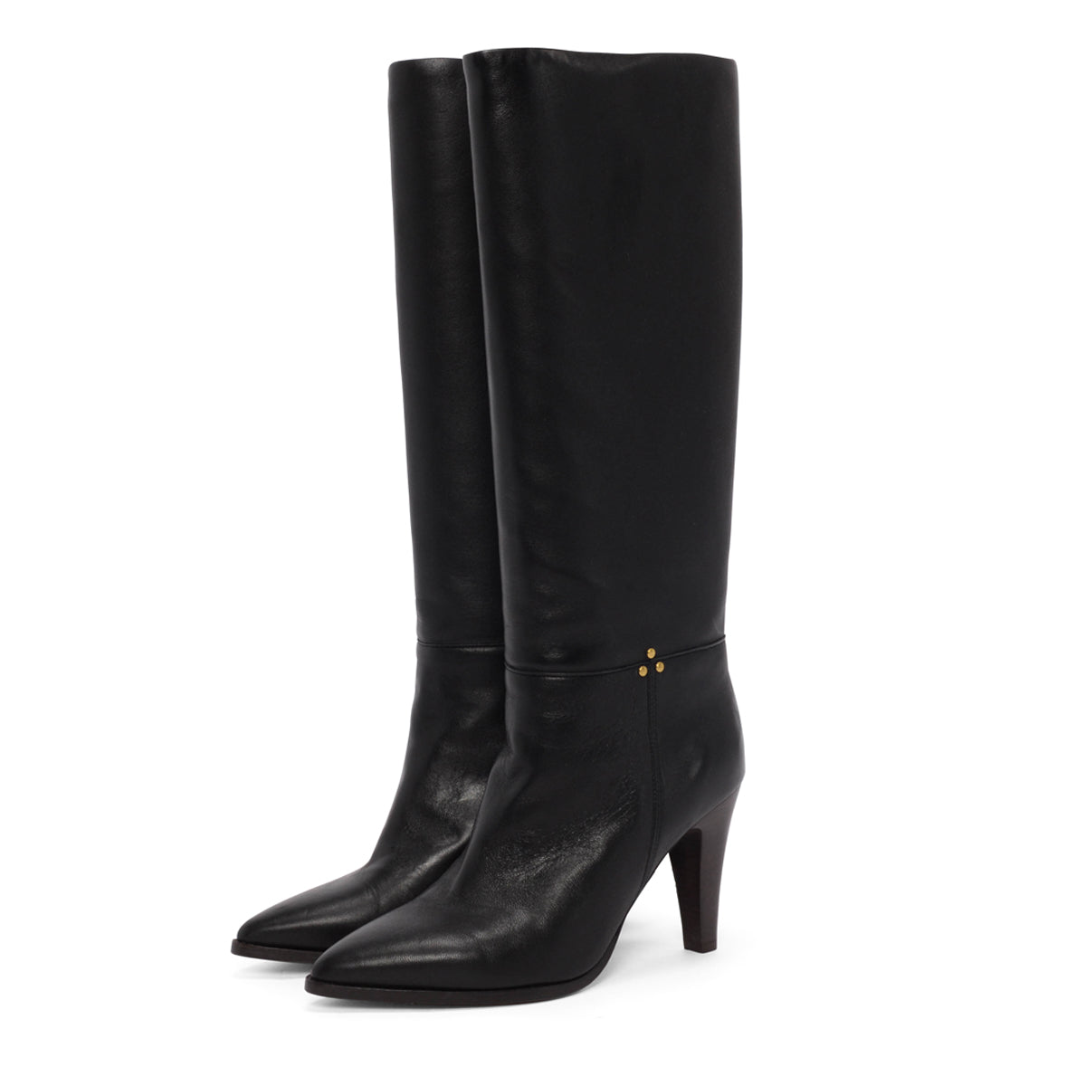 Jerome Dreyfuss Black Calfskin Long Boots 39