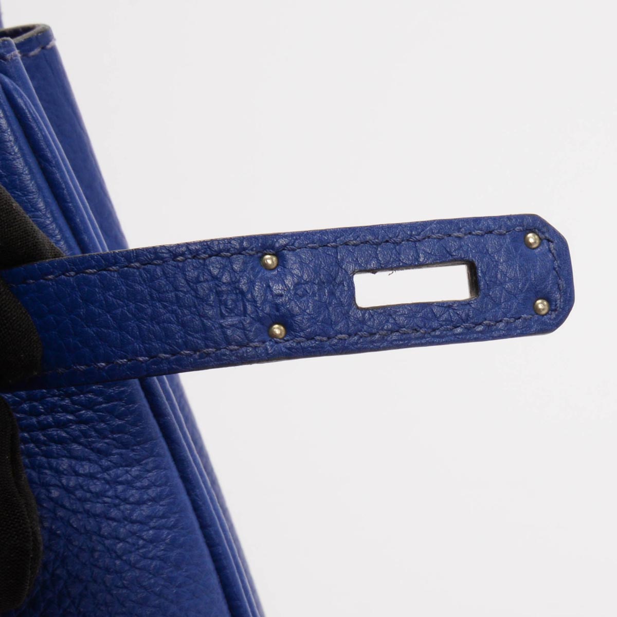 Hermes Bleu Electrique Togo Birkin 35 PHW