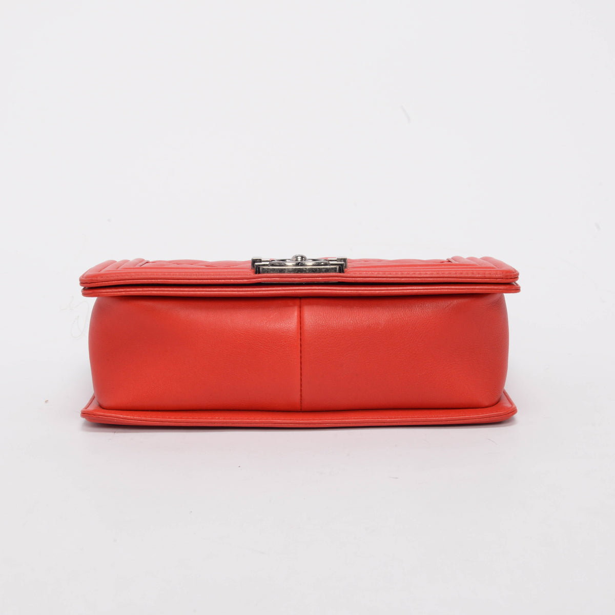 Chanel Red Calfskin Ultra Stitch Old Medium Boy Bag