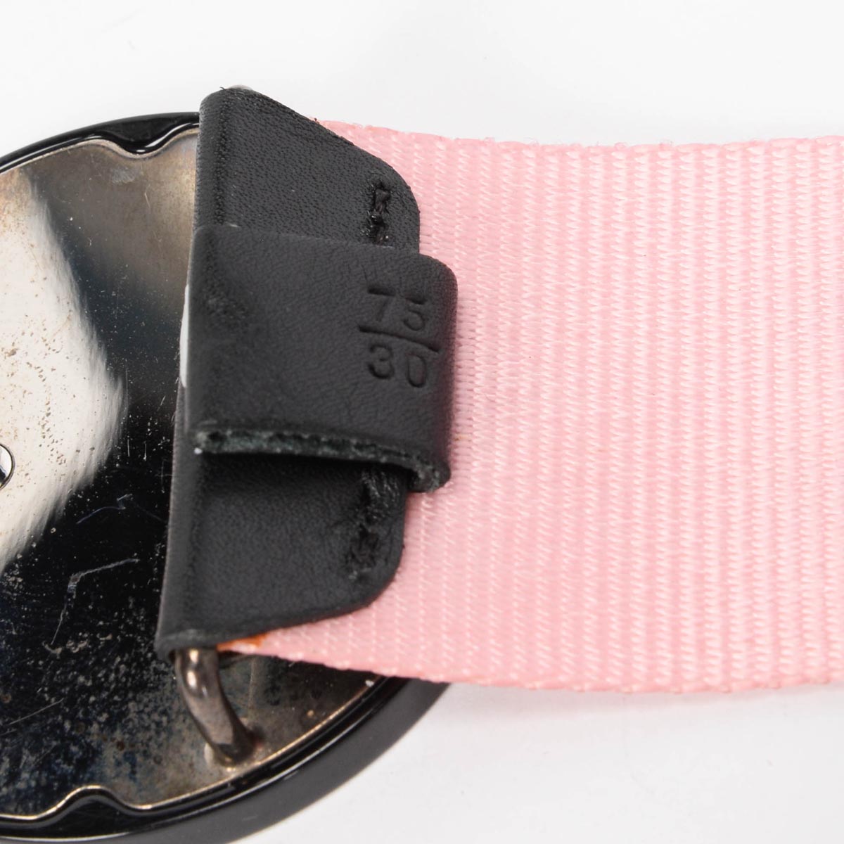 Chanel Pink Web Record CC Belt