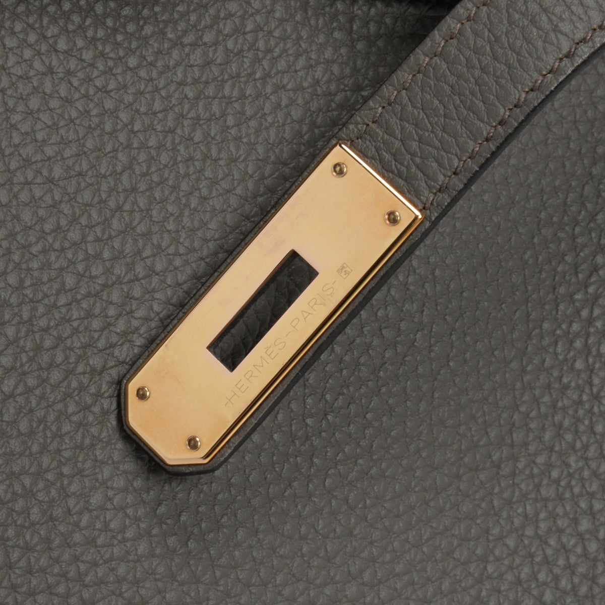 Hermes Gris Etain Togo Birkin 30 RGHW
