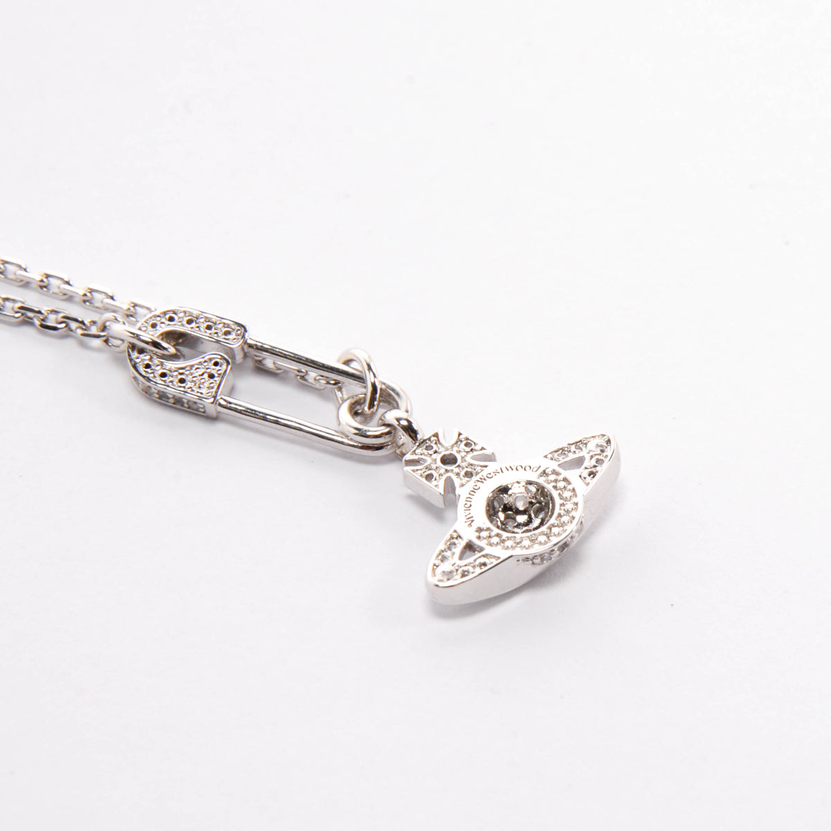 Vivienne Westwood Platinum Crystal Lucrece Pendant Necklace