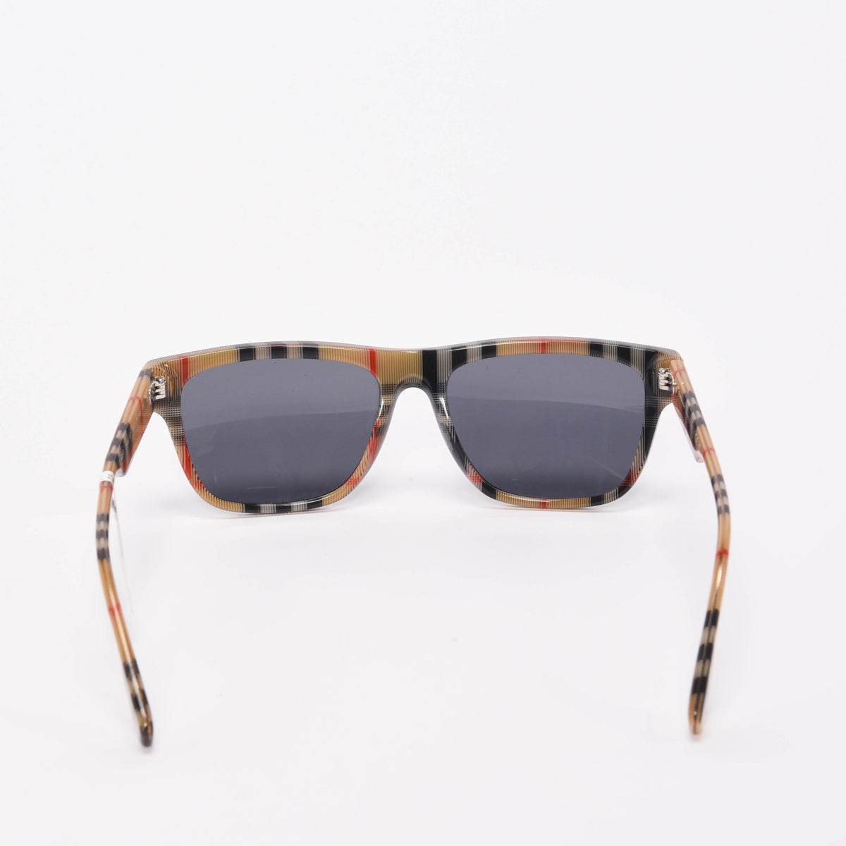 Burberry Black Check Square Sunglasses
