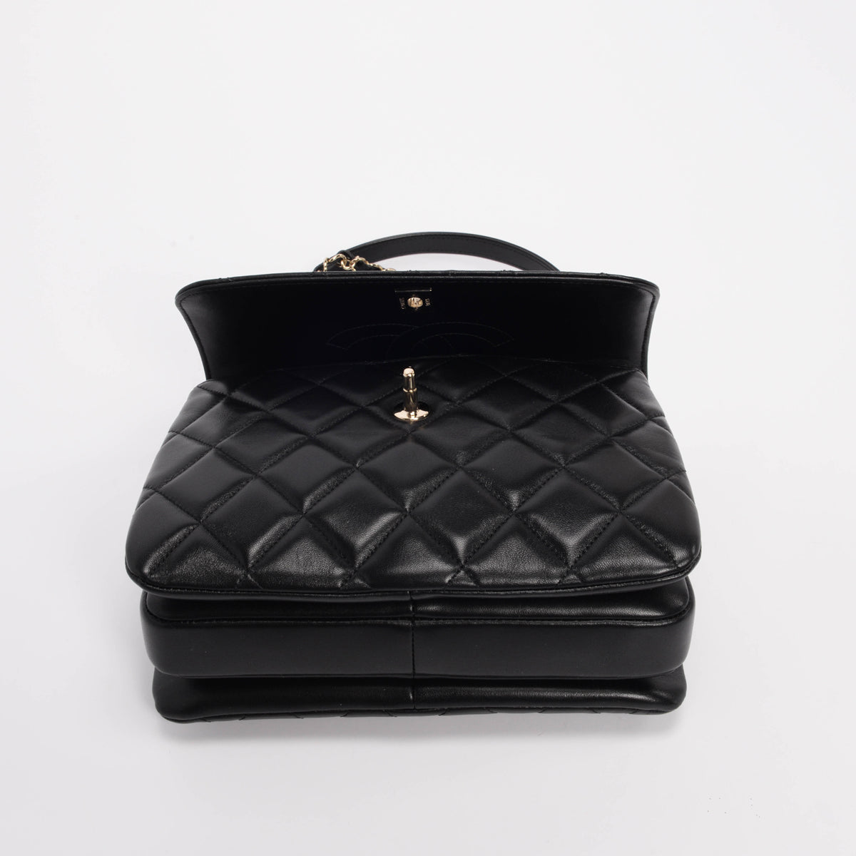 Chanel Black Quilted Lambskin Small Trendy CC Bag